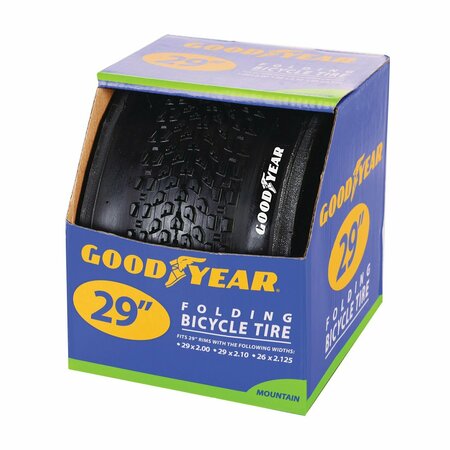 KENT INTERNATIONAL KENT Mountain Bike Tire, Folding, Black, For: 29 x 2 to 2-1/8 in Rim 91065
